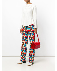 Красная кожаная сумка-саквояж от Marni