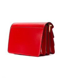 Красная кожаная сумка-саквояж от Marni