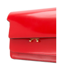 Красная кожаная сумка-саквояж от Marni