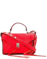 Красная кожаная сумка-саквояж от Rebecca Minkoff