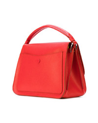 Красная кожаная сумка-саквояж от Tod's