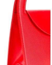 Красная кожаная сумка-саквояж от Building Block