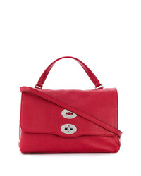 Красная кожаная сумка-саквояж от Zanellato