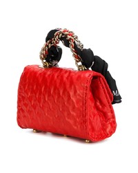 Красная кожаная сумка через плечо с украшением от Ermanno Scervino