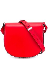 Красная кожаная сумка через плечо от Alexander Wang