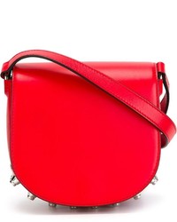 Красная кожаная сумка через плечо от Alexander Wang