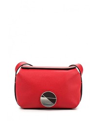 Красная кожаная сумка через плечо от Calvin Klein Jeans