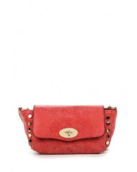 Красная кожаная сумка через плечо от Chantal