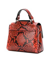 Красная кожаная сумка через плечо от Orciani