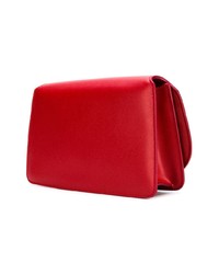 Красная кожаная сумка через плечо от Salvatore Ferragamo