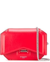 Красная кожаная сумка через плечо от Givenchy