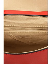 Красная кожаная сумка через плечо от Johnny