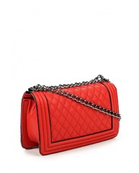 Красная кожаная сумка через плечо от Johnny