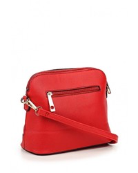Красная кожаная сумка через плечо от Johnny
