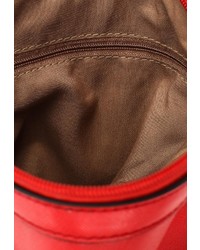 Красная кожаная сумка через плечо от Johnny