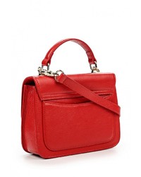 Красная кожаная сумка через плечо от Labbra