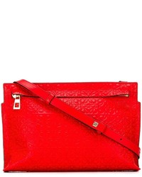 Красная кожаная сумка через плечо от Loewe