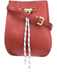 Красная кожаная сумка через плечо от Maiyet