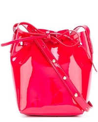 Красная кожаная сумка через плечо от Mansur Gavriel
