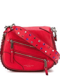 Красная кожаная сумка через плечо от Marc Jacobs