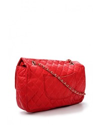 Красная кожаная сумка через плечо от Marc Johnson