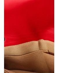 Красная кожаная сумка через плечо от Marc Johnson