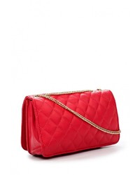 Красная кожаная сумка через плечо от Marc Johnson