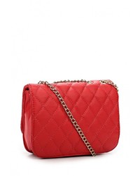 Красная кожаная сумка через плечо от Marc Johnson