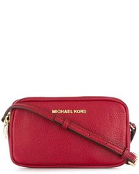 Красная кожаная сумка через плечо от MICHAEL Michael Kors