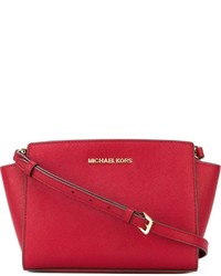 Красная кожаная сумка через плечо от MICHAEL Michael Kors