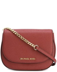 Красная кожаная сумка через плечо от MICHAEL Michael Kors