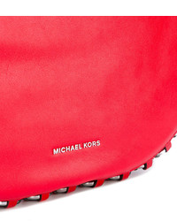 Красная кожаная сумка через плечо от MICHAEL Michael Kors