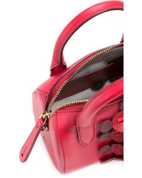 Красная кожаная сумка через плечо от Anya Hindmarch