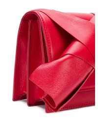 Красная кожаная сумка через плечо от N°21