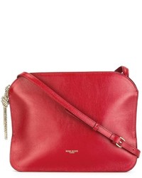 Красная кожаная сумка через плечо от Nina Ricci