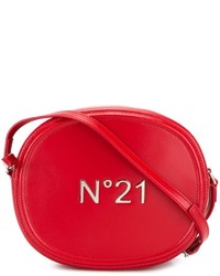 Красная кожаная сумка через плечо от No.21