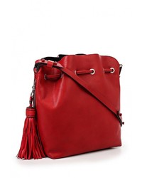 Красная кожаная сумка через плечо от Parfois