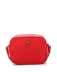 Красная кожаная сумка через плечо от Pola