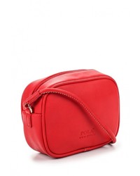 Красная кожаная сумка через плечо от Pola
