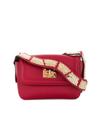 Красная кожаная сумка через плечо от RED Valentino