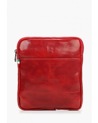 Красная кожаная сумка через плечо от Roberto Buono
