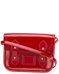 Красная кожаная сумка через плечо от The Cambridge Satchel Company