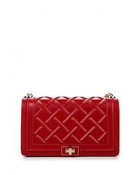 Красная кожаная сумка через плечо от Tom &amp; Eva