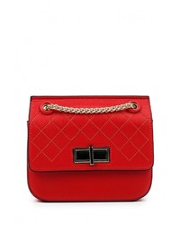 Красная кожаная сумка через плечо от Tom &amp; Eva