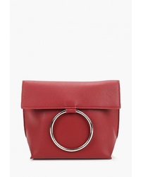 Красная кожаная сумка через плечо от Trendy Bags