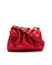 Красная кожаная сумка через плечо от Valentino