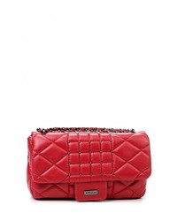 Красная кожаная сумка через плечо от Vitacci