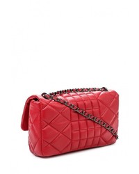 Красная кожаная сумка через плечо от Vitacci