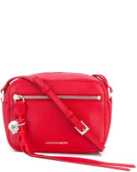 Женская красная кожаная сумка от Alexander McQueen