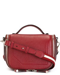 Женская красная кожаная сумка от Bally